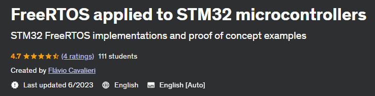 FreeRTOS applied to STM32 microcontrollers