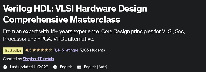 Verilog HDL_ VLSI Hardware Design Comprehensive Masterclass