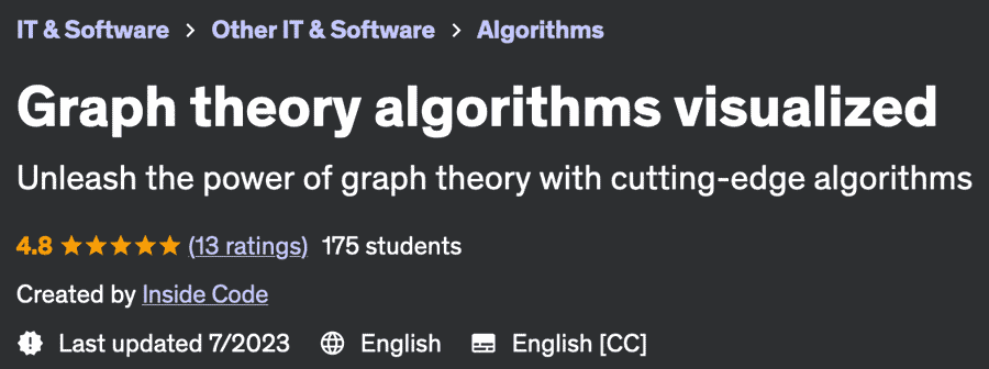 Graph theory algorithms visualized