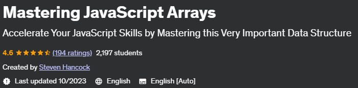 Mastering JavaScript Arrays