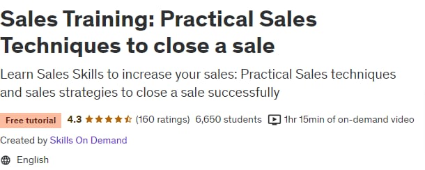 Sales Training_ Practical Sales Techniques to close a sale