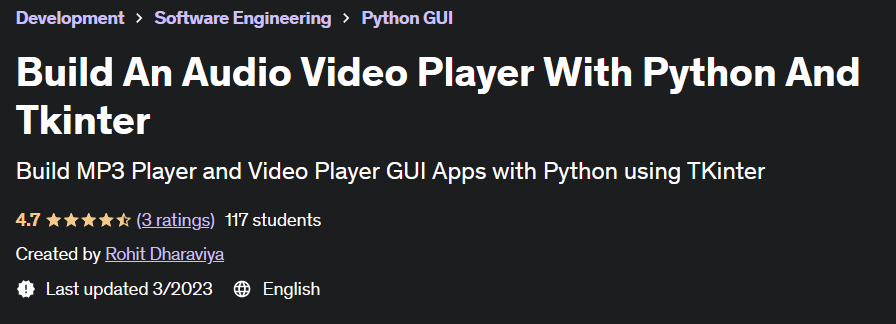 Build An Audio Video Player With Python And Tkinter