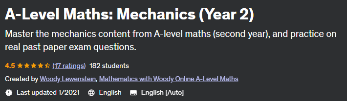 A-Level Maths_Mechanics (Year 2)