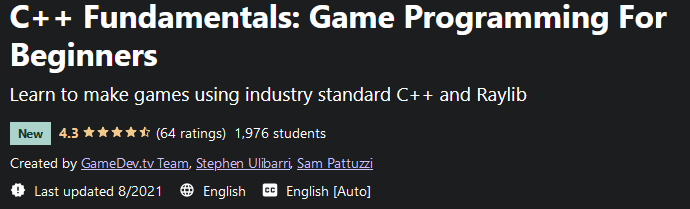 C++ Fundamentals: Game Programming For Beginners