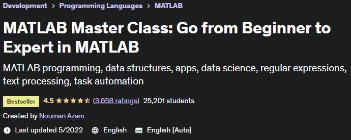 MATLAB Master Class: Go from Beginner to Expert in MATLAB