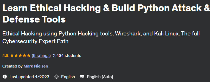 Learn Ethical Hacking & Build Python Attack & Defense Tools