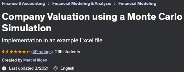 Company Valuation using a Monte Carlo Simulation