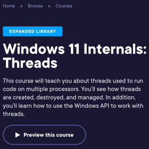 Windows 11 Internals: Threads