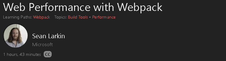 Web Performance with Webpack