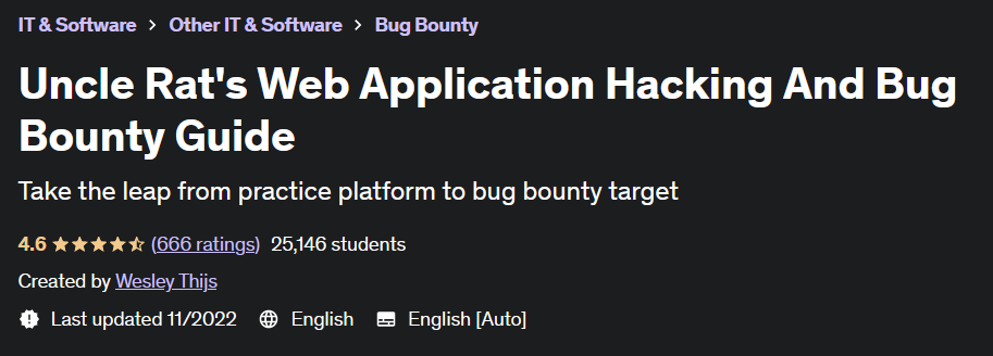 Uncle Rat's Web Application Hacking And Bug Bounty