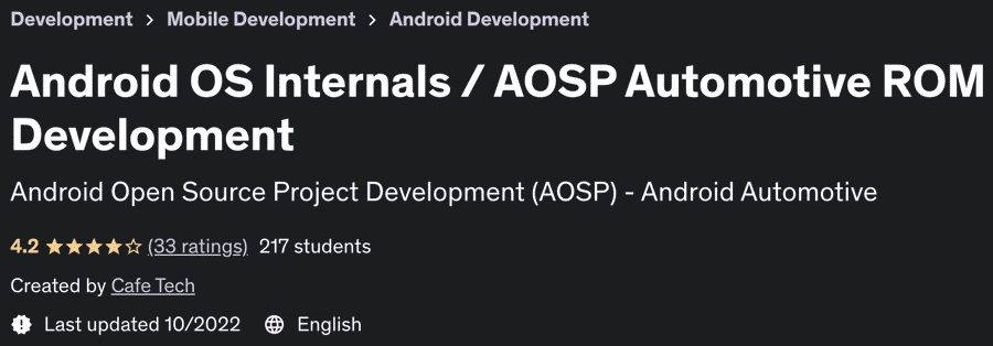 Android OS Internals / AOSP Automotive ROM Development