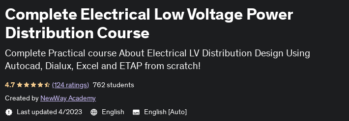 Complete Electrical Low Voltage Power Distribution Course