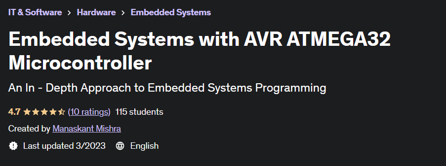 Embedded Systems with AVR ATMEGA32 Microcontroller