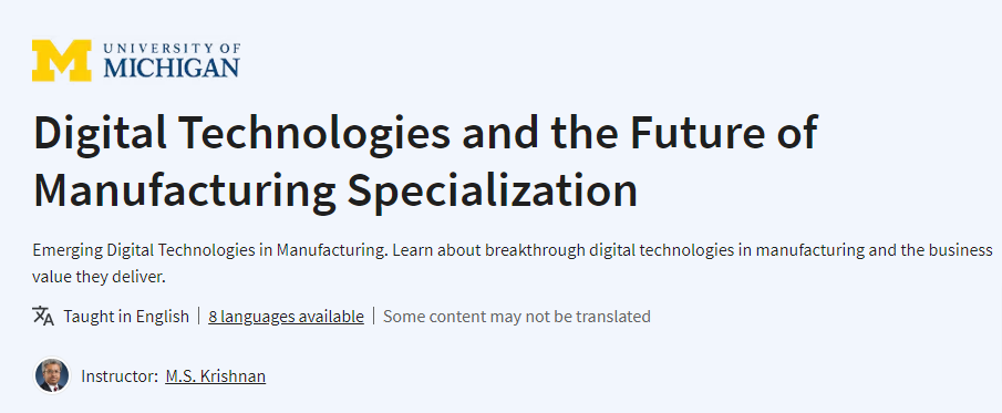 Digital Technologies and the Future of Manufacturing Specialization