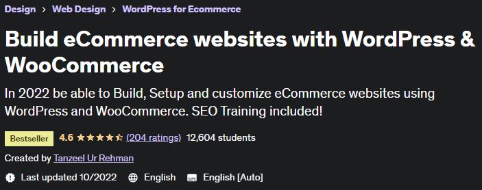 Build eCommerce websites with WordPress & WooCommerce