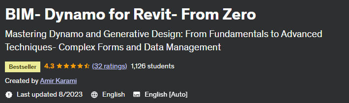 BIM - Dynamo for Revit - From Zero