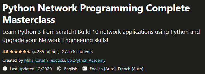 Python Network Programming Complete Masterclass