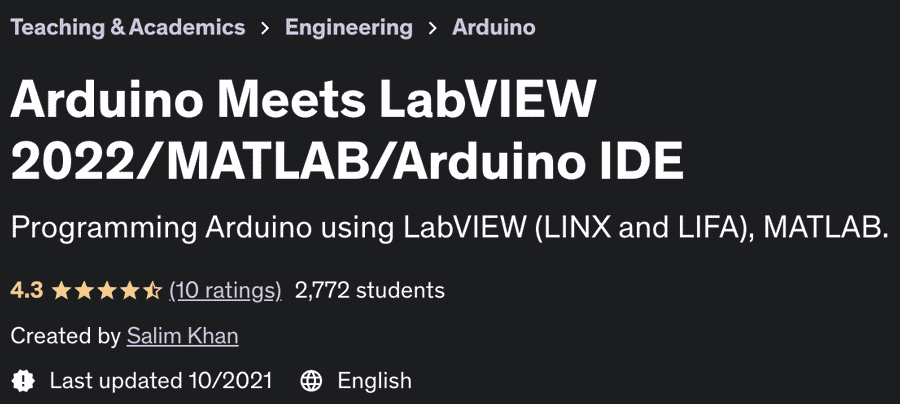 Arduino Meets LabVIEW 2022/MATLAB/Arduino IDE