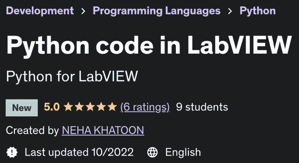 Python code in LabVIEW