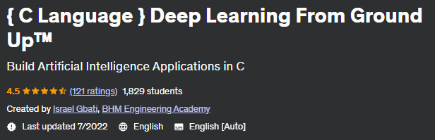 { C Language } Deep Learning From Ground Up