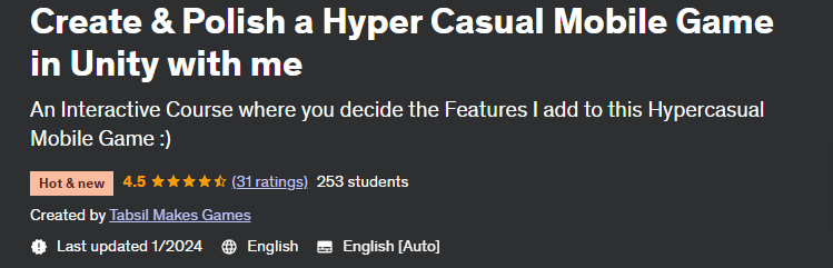 Create & Polish a Hyper Casual Mobile Game in Unity with me 
