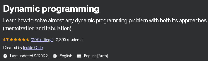 Dynamic programming