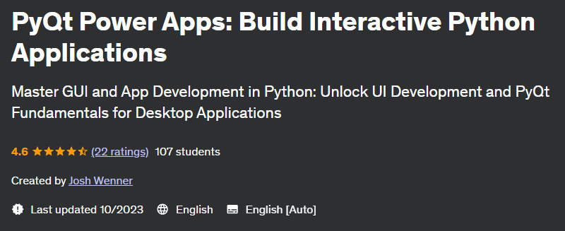 PyQt Power Apps: Build Interactive Python Applications