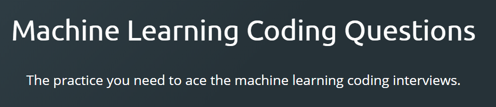 Machine Learning Coding Questions