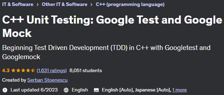 C++ Unit Testing: Google Test and Google Mock