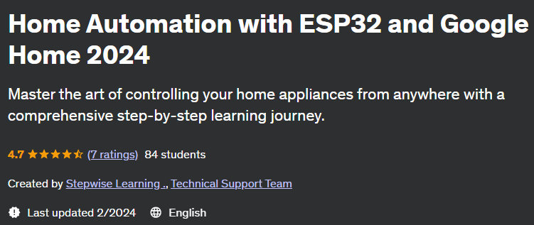 Home Automation with ESP32 and Google Home 2024