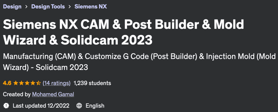 Siemens NX CAM & Post Builder & Mold Wizard & Solidcam 2023
