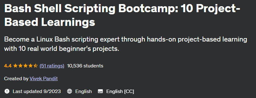 Bash Shell Scripting Bootcamp: 10 Project-Based Learnings