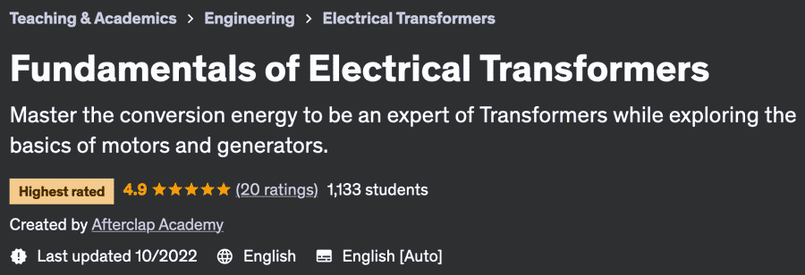 Fundamentals of Electrical Transformers