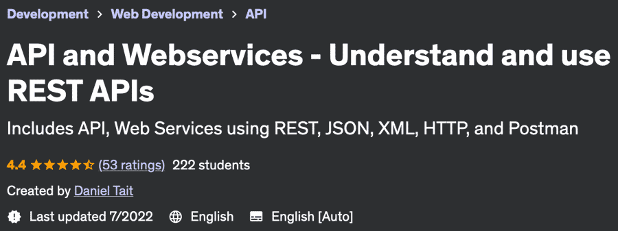 API and Webservices - Understand and use REST APIs