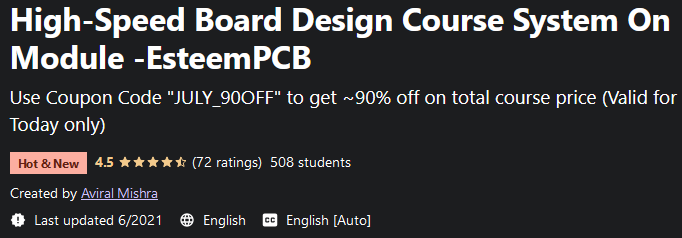 High-Speed ​​Board Design Course System On Module - EsteemPCB