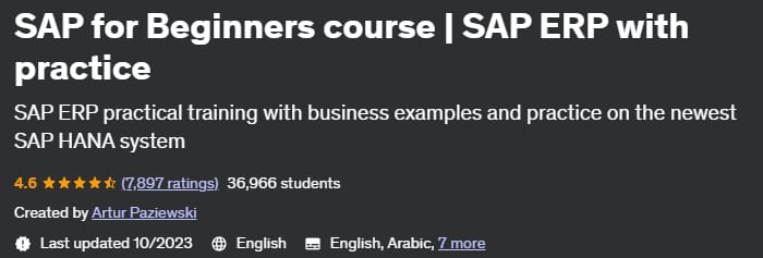 SAP for Beginners course _ SAP ERP with practice