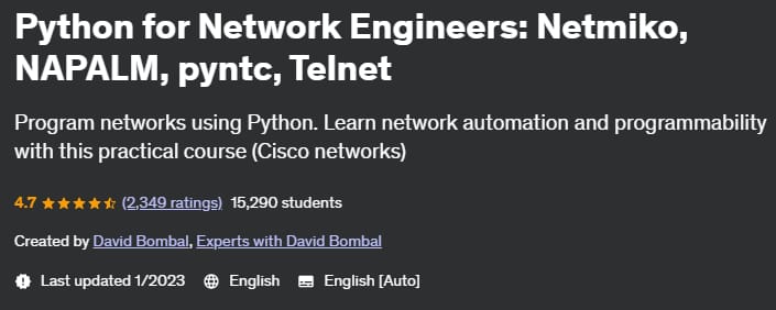 Python for Network Engineers_ Netmiko, NAPALM, pyntc, Telnet