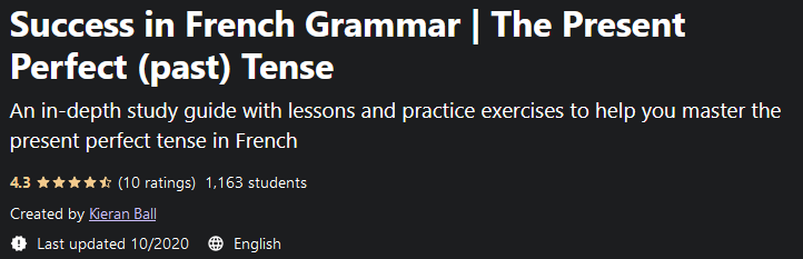 Success in French Grammar The Present Perfect (past) Tense