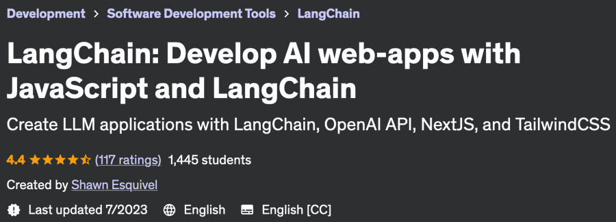 LangChain: Develop AI web-apps with JavaScript and LangChain