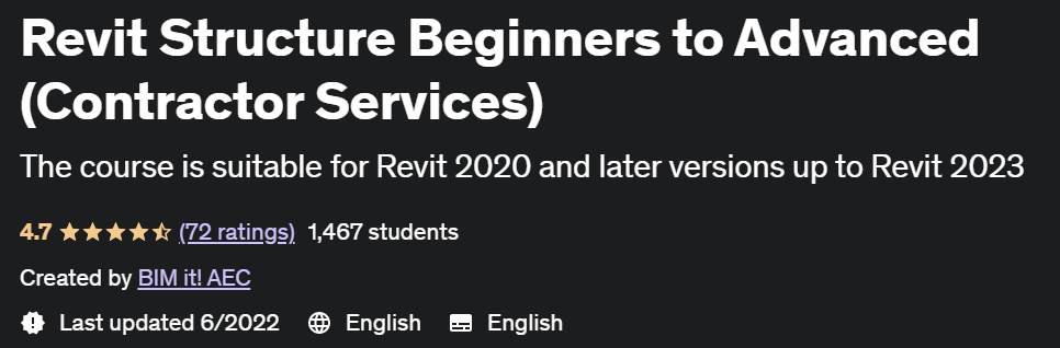 Revit Structure Beginners to Advanced (Contractor Services)