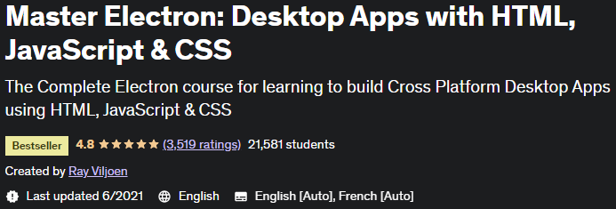 Master Electron: Desktop Apps with HTML, JavaScript & CSS