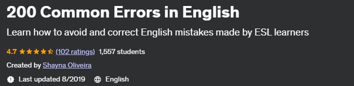 200 Common Errors in English