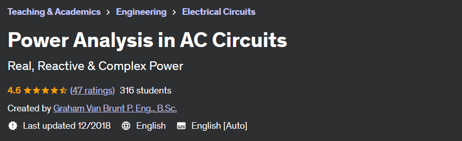 Power Analysis in AC Circuits