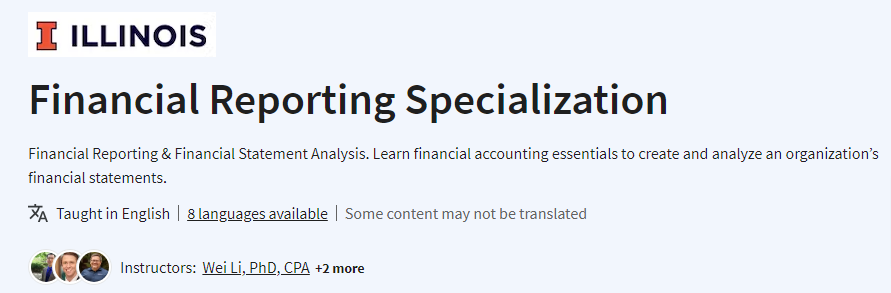 Financial Reporting Specialization