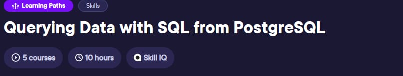 Querying Data with SQL from PostgreSQL