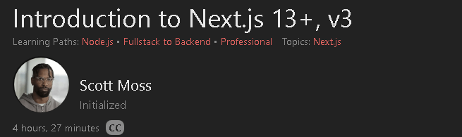 Introduction to Next.js 13+, v3