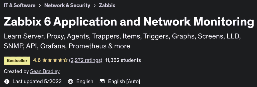 Zabbix 6 Application and Network Monitoring