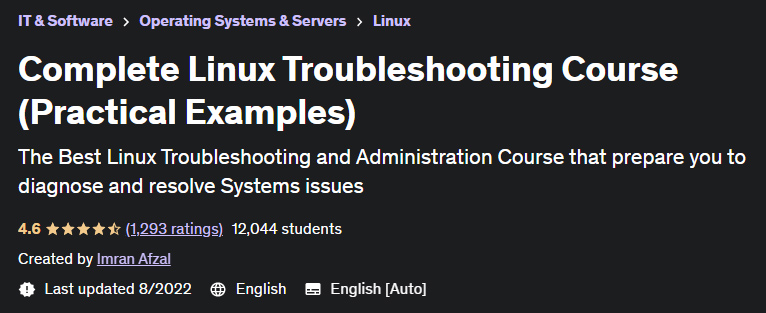 Complete Linux Troubleshooting Course (Practical Examples)