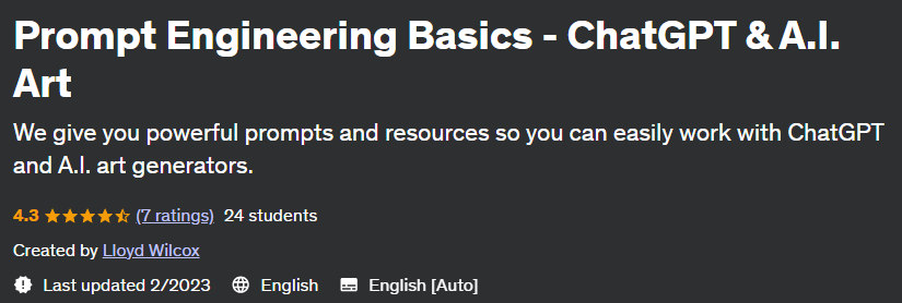 Prompt Engineering Basics - ChatGPT & AI Art 