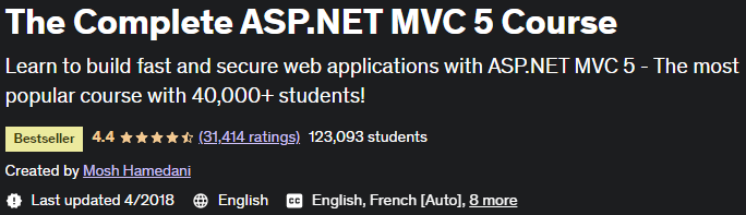 The Complete ASP.NET MVC 5 Course